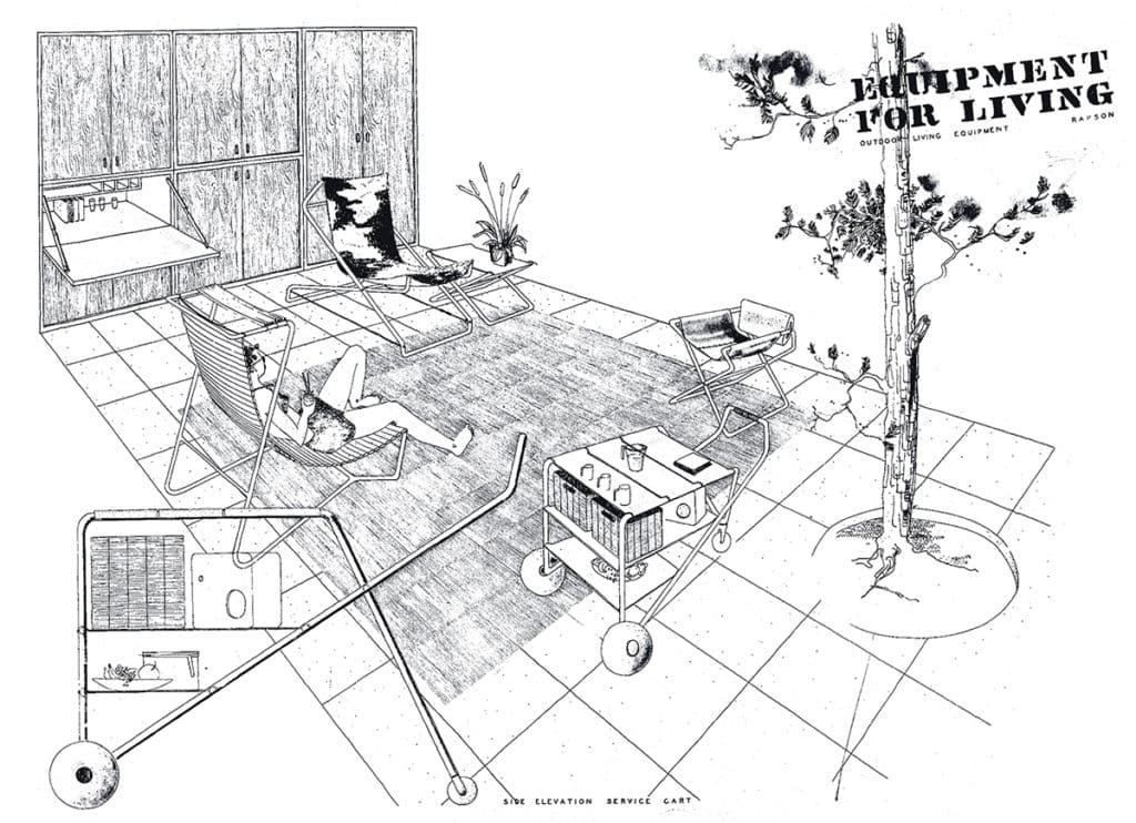 Ralph Rapson sketch of Equipment for Living