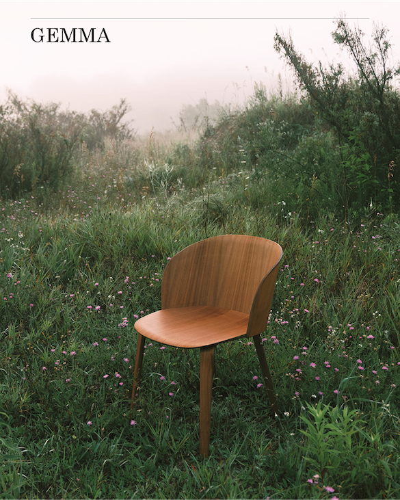 Gemma Chair Walnut Leland Furniture