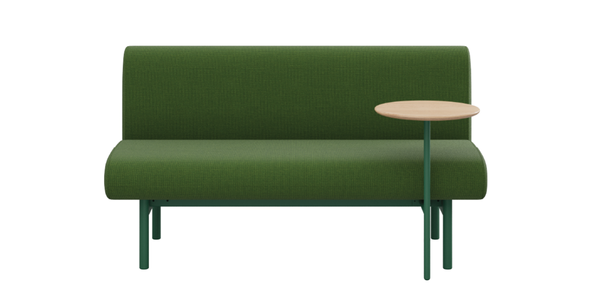 Soft Benching System with tablet arm table.
